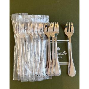 Christofle Malmaison 12 Oyster And Shellfish Forks 