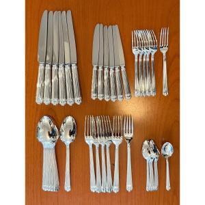 Christofle Aria, 36-piece Flatware Set, 6 People With Desserts 