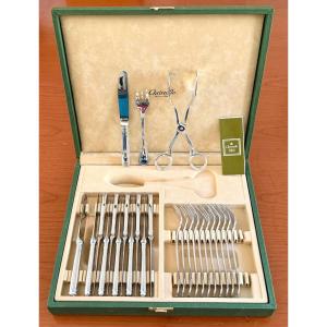 Christofle Malmaison , Dessert Cutlery , Fruit ,cake ,mignardises Tongs