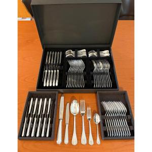 Christofle Perles , Ménagère 72 Pieces , Excellent Condition
