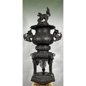 Large Bronze Perfume Burner