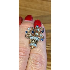 Brilliants & Sapphires Floral Bouquet