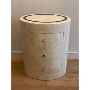 Maitland-smith Chest Of Drawers In Coral Stone 1980