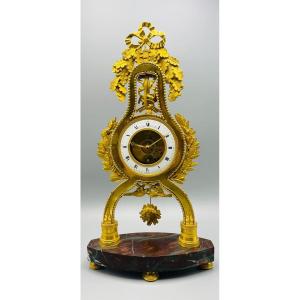 Directoire Period Skeleton Chamber Clock
