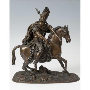 Bronze Sculpture Of A Roman General On Horseback