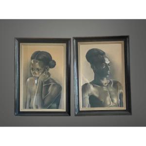 Young African Couple By émile Hougardy