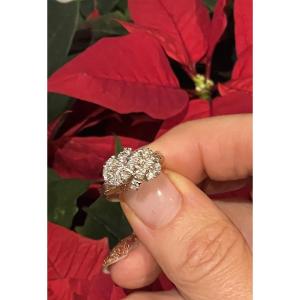 18-carat White Gold Ring Set With Brilliant-cut Diamonds