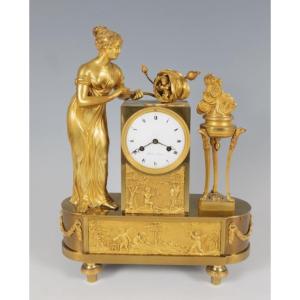 Elegant Empire Period Clock, France, Circa 1825