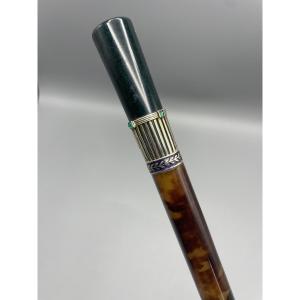 Austro-hungarian Parasol Handle, Art Nouveau, Belle époque Period, Circa 1900.
