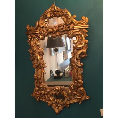 Beautiful Golden Wood Mirror