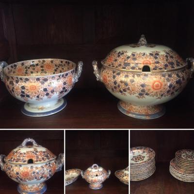 Important Service Fukagawa Koransha Porcelaine