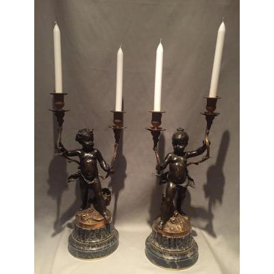 Pair Of Candelabra Napoleon III