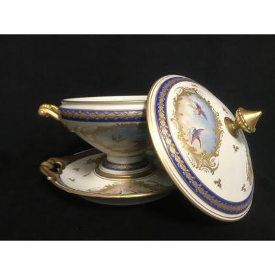 Jacob Petit Polychromed Soup Tureen