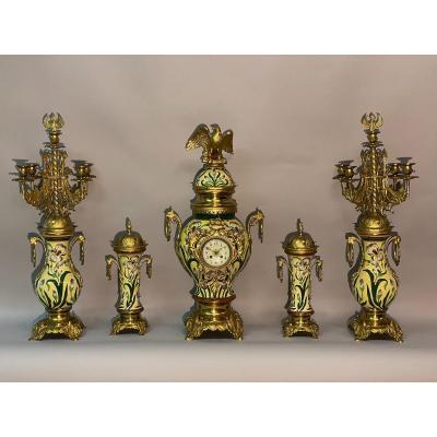 Art Nouveau Fireplace Set