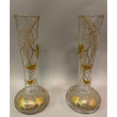 Pair Of Art Nouveau Vases