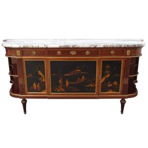 François Linke Large Signed Buffet In Louis XVI Style, Late 19th Century