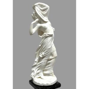 Antonio G. Lanzirotti (1839-1921) "primavera" Carrara Marble 93 Cm