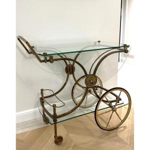 Art Deco Rolling Table, Maison Baguès, Circa 1940