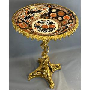 Gilt Bronze And Imari Porcelain Guéridon, 19th Century