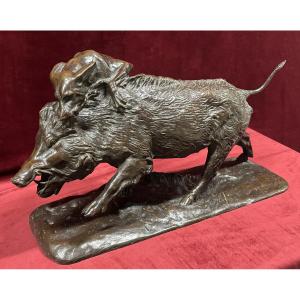 Isidore Jules Bonheur (1827-1901) Bronze Hunting Group