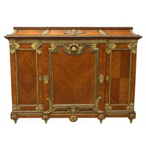 Palatial Louis XIV Style Cabinet Attributed To François Linke