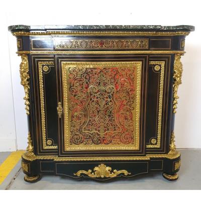 Support Furniture Boulle Marquetry Signed Wassmus
