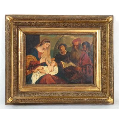 Offer Jesus From The Temple 18th Century Oil On Canvas