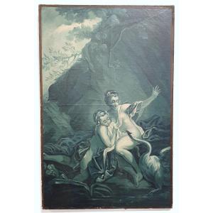 Oil On Canvas 18th Century Monochrome