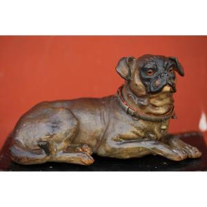 Terracotta Pug Dog