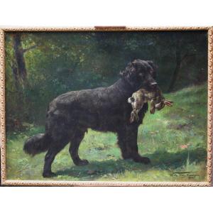 Jean Mannheim 1863-1945, Portrait De Chien De Chasse.