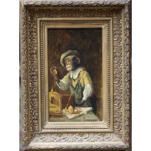 Joseph Schippers 1868-1950 Monkey Watchmaker.