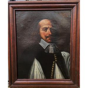 French School Mid-17th Century, Portrait Of A Man, Annotated Aetatis/1650