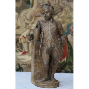 19th Century French School, Young Drunk Boy, Terracotta Proof.