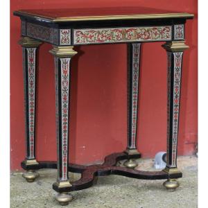 Small Louis XIV Style Coffee Table In Boulle Marquetry.