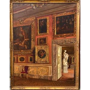 Antonio Mario Aspetatti 1880-1949, Saturn Room, Palatine Gallery, Pitti Palace In Florence.