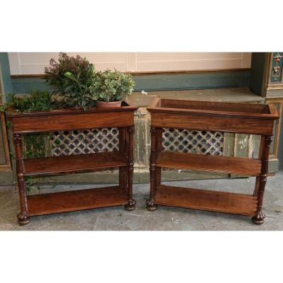 Circa 1840 Pair Of Planters