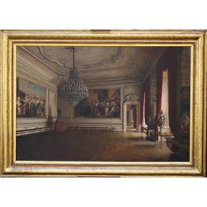 Johann Jaunbersin XIX-xx Salon Without Doubt Schonbrunn Palace In Vienna.