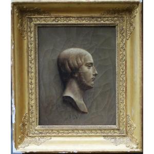 John Levis Brown 1829-1890 Attributed To, Profile Of Henry V, Medal Project Circa 1845
