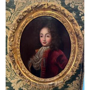 French School Early 18th Century Portrait Of A Young Prince 