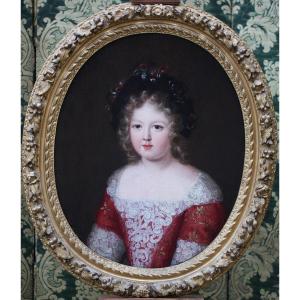 French School Around 1690 Around Ferdinand Voet, Portrait Of A Young Princess.