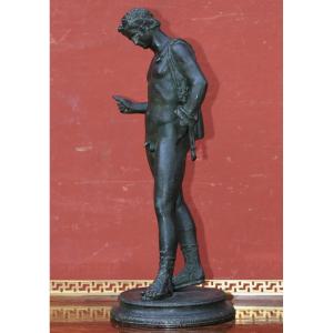 19th Century Italian School After The Antique, Narcissus Of Pompeii.