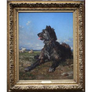 Charles Hermann-léon 1838-1908, The Guardian Of The Flock.