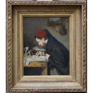 Tony Torta XIX-xx, The Painter At Work, Oil On Canvas.