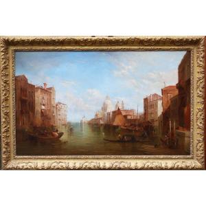 Alfred Pollentine 1836-1890, The Grand Canal In Venice In 1888