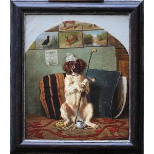 Jules Bertrand Gelibert (1834-1916), Advertising Portrait Of The Dash Dog Dated 1875 