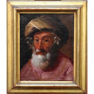 Attributed To Pietro Bellotti (1627-1700), Portrait Of A Man With A Turban