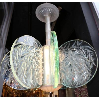 Chandelier Glass Engraved Middle XX