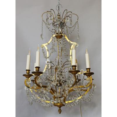 Louis XVI Style Chandelier Circa 1940
