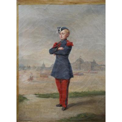 French School Around 1850, Young Military.