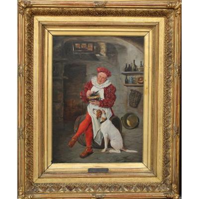 Casimir Lemaire XIX, Cook And His Dog.